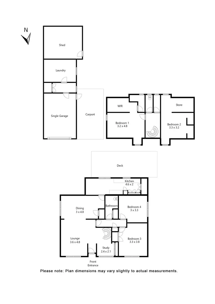 Floorplan of Homely house listing, 9 Dermot Street, Wendouree VIC 3355