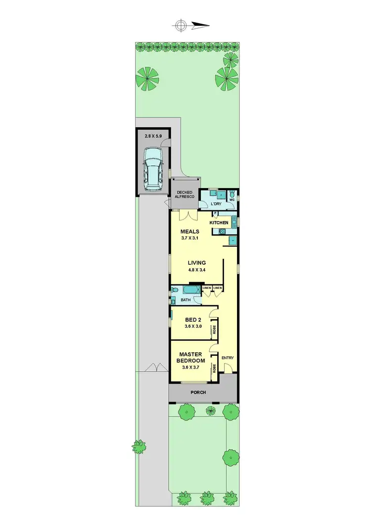 Floorplan of Homely house listing, 1 Nimmo Street, Essendon VIC 3040