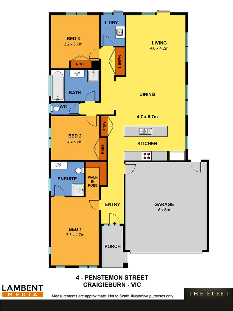 Floorplan of Homely house listing, 4 Penstemon St, Craigieburn VIC 3064