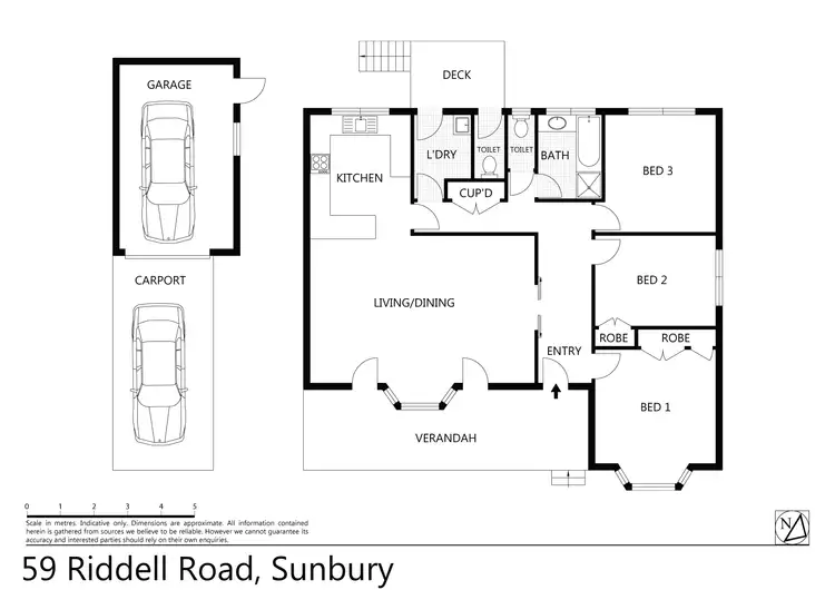 Floorplan of Homely house listing, 59 Riddell Road, Sunbury VIC 3429