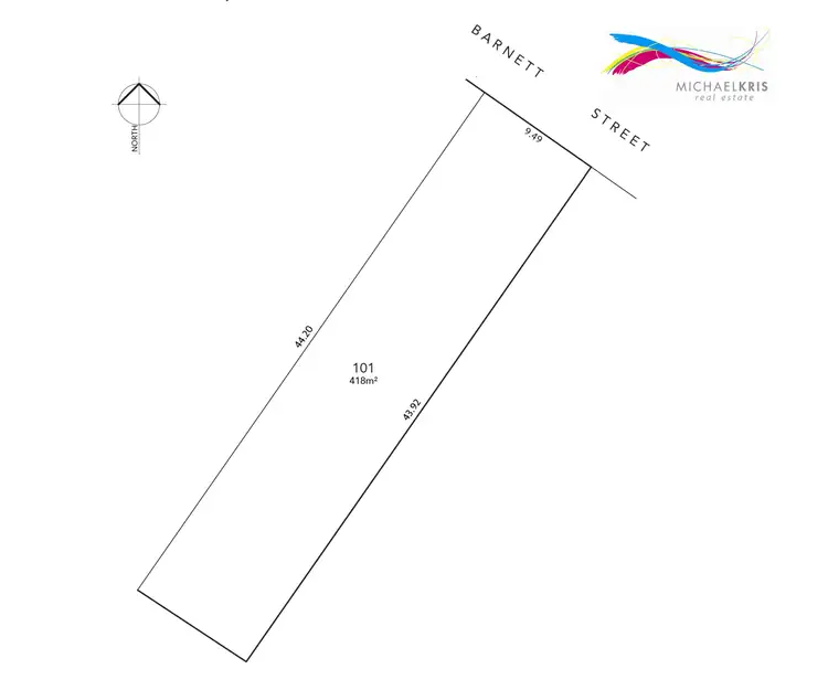 Floorplan of Homely land listing, Lot 101 25 Barnett Street, Salisbury SA 5108