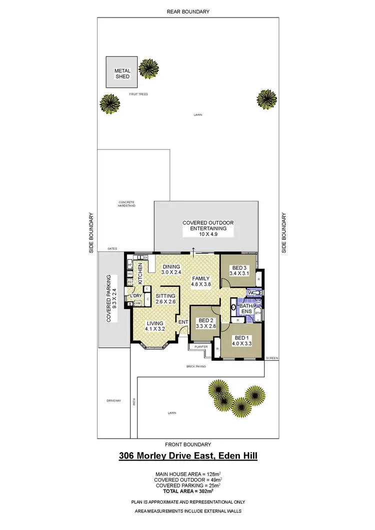 Floorplan of Homely house listing, 306 Morley Drive East, Eden Hill WA 6054