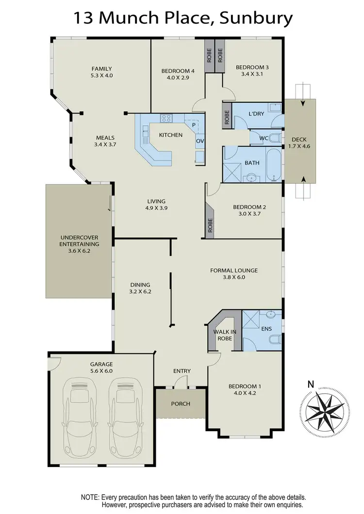 Floorplan of Homely house listing, 13 Munch Place, Sunbury VIC 3429