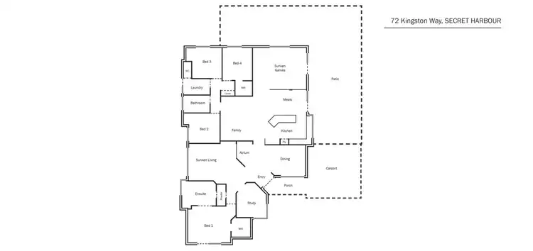 Floorplan of Homely house listing, 72 Kingston Way, Safety Bay WA 6169
