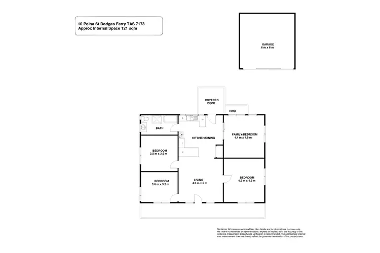 Floorplan of Homely house listing, 10 Poina St, Dodges Ferry TAS 7173