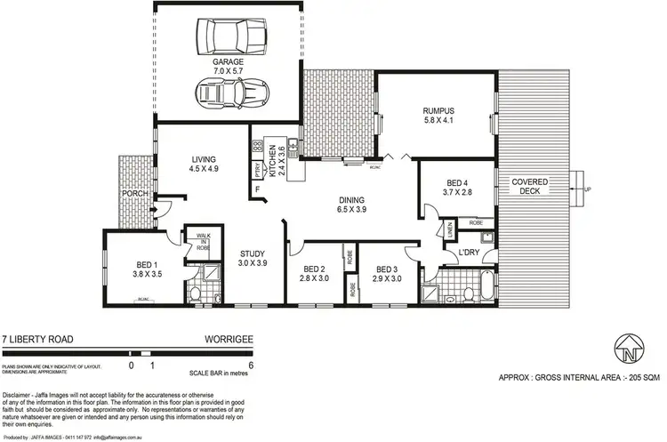 Floorplan of Homely house listing, 7 Liberty Road, Worrigee NSW 2540