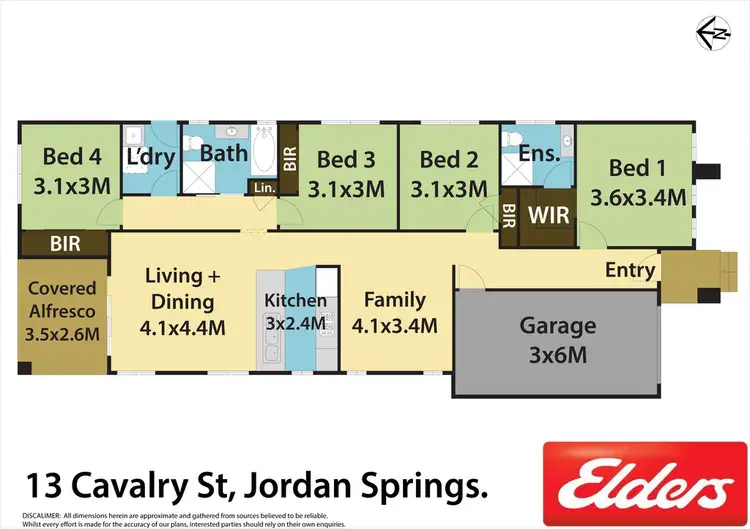 Floorplan of Homely house listing, 13 Cavalry Street, Jordan Springs NSW 2747