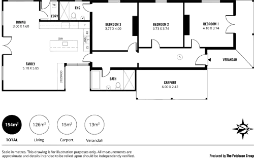 Floorplan of Homely house listing, 5 Curnow Street, Brighton SA 5048