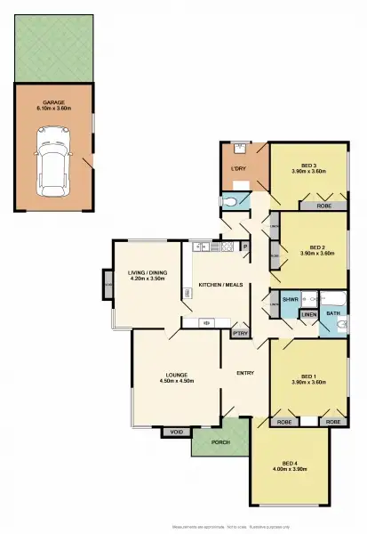 Floorplan of Homely house listing, 13 Coster Street, Benalla VIC 3672