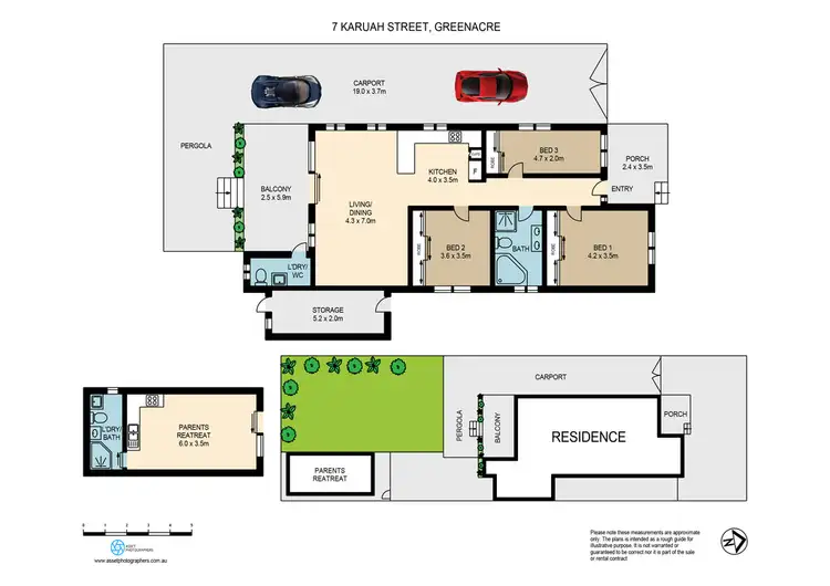 Floorplan of Homely house listing, 7 karuah Street, Greenacre NSW 2190