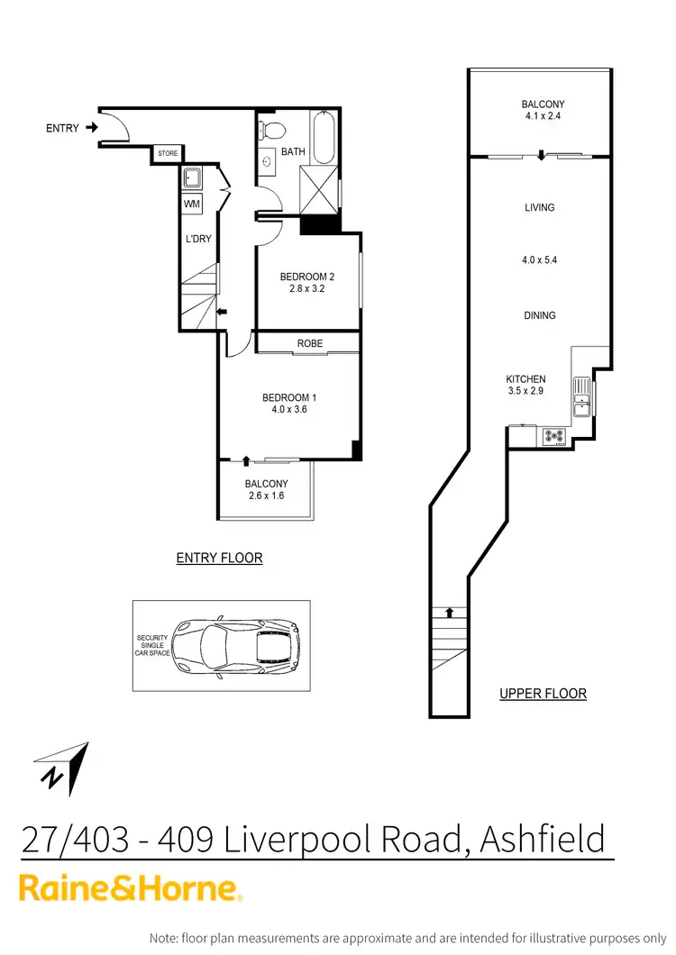 Floorplan of Homely unit listing, 27/403 Liverpool Road, Ashfield NSW 2131