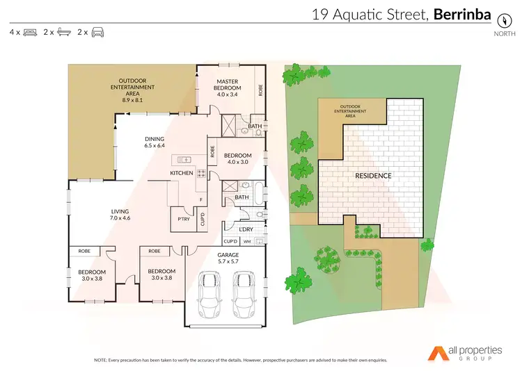Floorplan of Homely house listing, 19 Aquatic St, Berrinba QLD 4117
