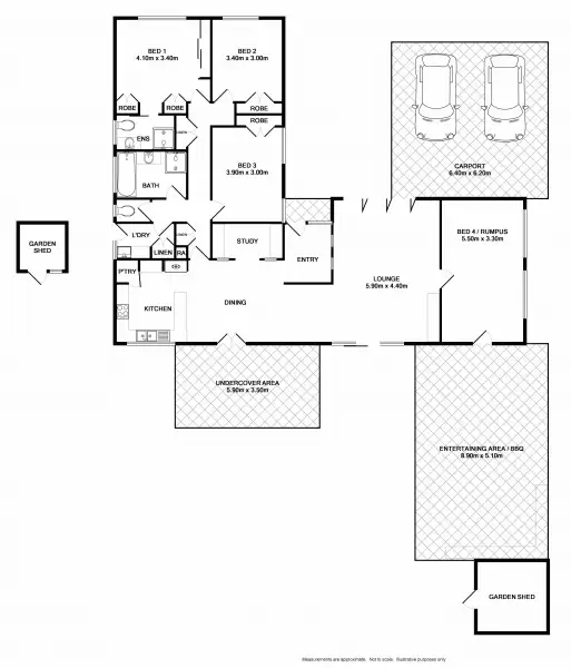 Floorplan of Homely house listing, 14 Sans Souci Drive, Wodonga VIC 3690