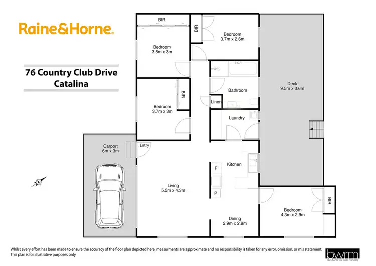 Floorplan of Homely house listing, 76 Country Club Drive, Catalina NSW 2536
