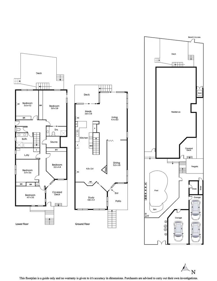 Floorplan of Homely house listing, 7 Ti Tree Avenue, Bonbeach VIC 3196