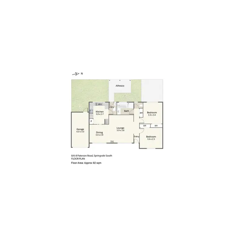Floorplan of Homely unit listing, 8/6-8 Paterson Road, Springvale South VIC 3172