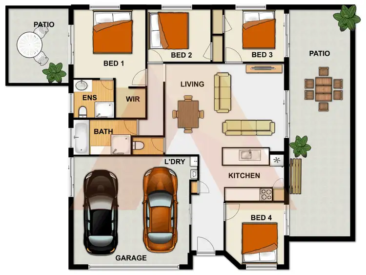 Floorplan of Homely house listing, 114-116 Michelle Drive, Cedar Grove QLD 4285