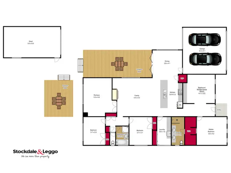 Floorplan of Homely house listing, 14 Monaghan Close, Traralgon VIC 3844