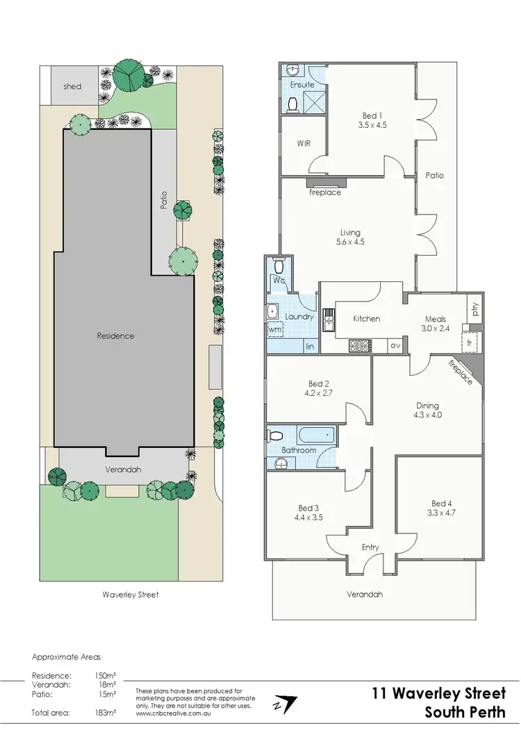 Floorplan of Homely house listing, 11 Waverley Street, South Perth WA 6151