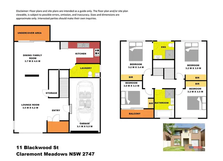 Floorplan of Homely house listing, 11 Blackwood Street, Claremont Meadows NSW 2747