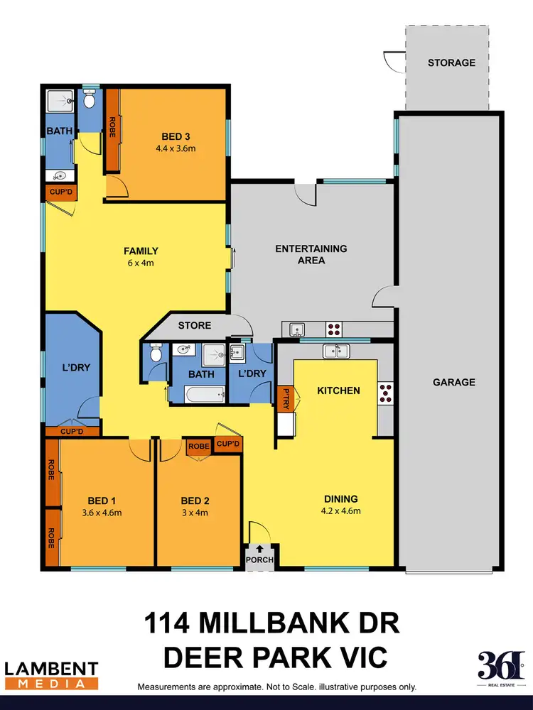 Floorplan of Homely house listing, 114 millbank dr, Deer Park VIC 3023