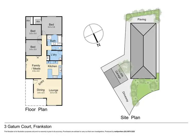 Floorplan of Homely house listing, 3 Gatum Court, Frankston VIC 3199
