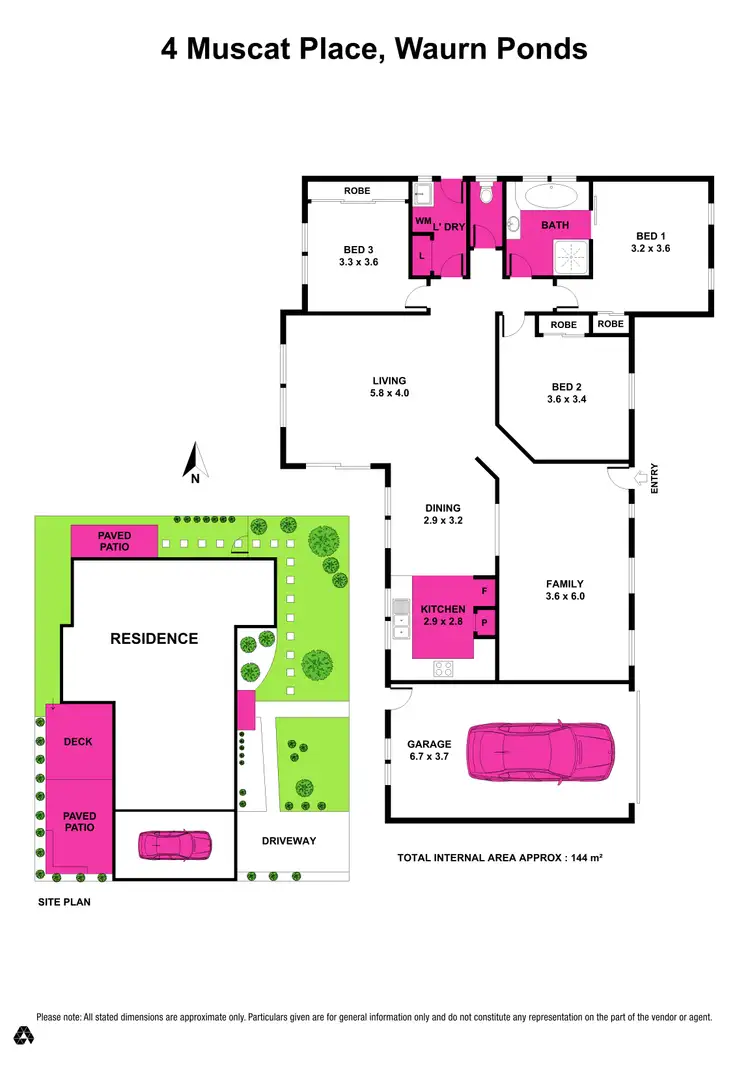 Floorplan of Homely house listing, 4 Muscat Place, Waurn Ponds VIC 3216