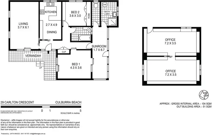 Floorplan of Homely house listing, 29 CARLTON CRESCENT, Culburra Beach NSW 2540
