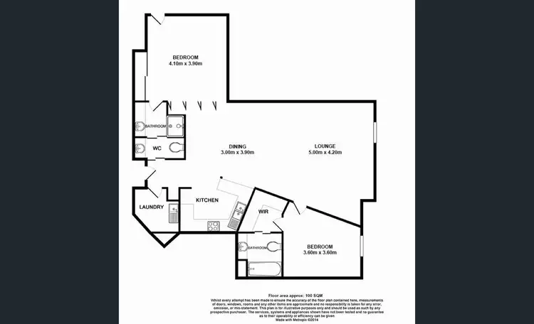 Floorplan of Homely apartment listing, 201/229 Queen Street, Brisbane City QLD 4000