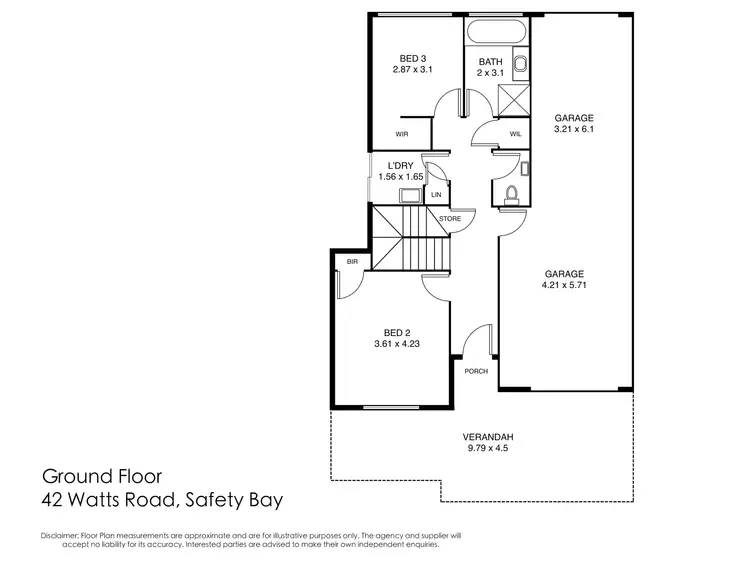 Floorplan of Homely house listing, 42 Watts Road, Shoalwater WA 6169