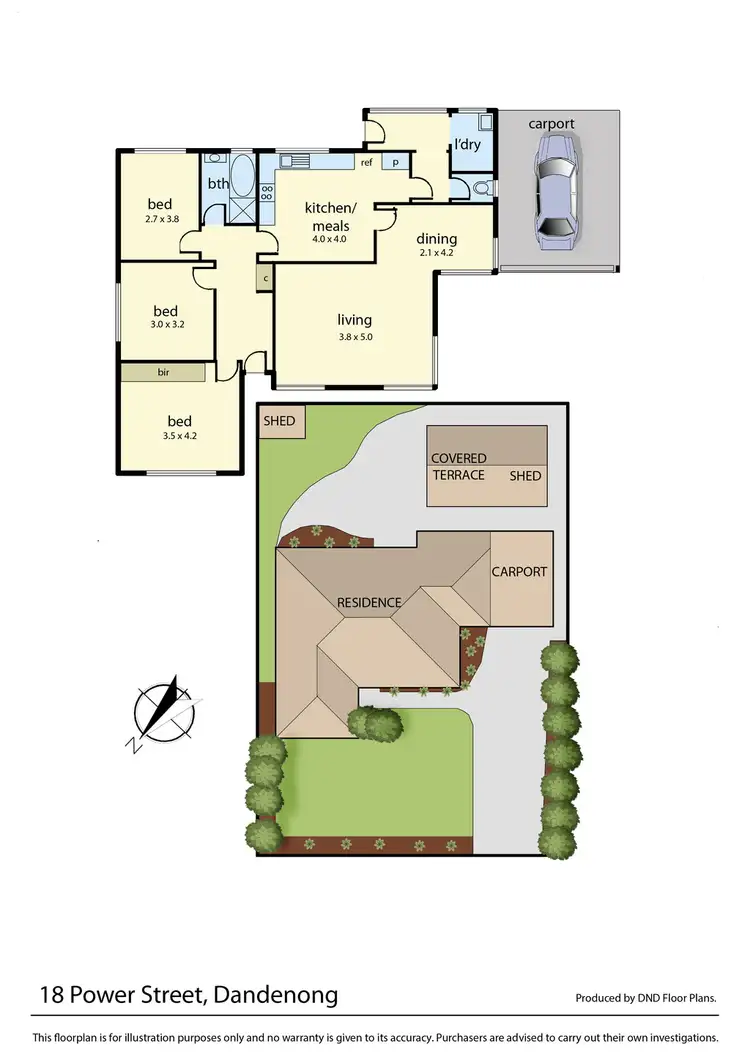 Floorplan of Homely house listing, 18 Power Street, Dandenong VIC 3175