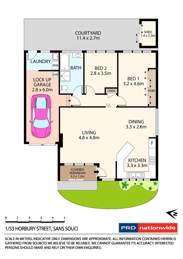 Floorplan of Homely villa listing, 1/53 Horbury Street, Sans Souci NSW 2219