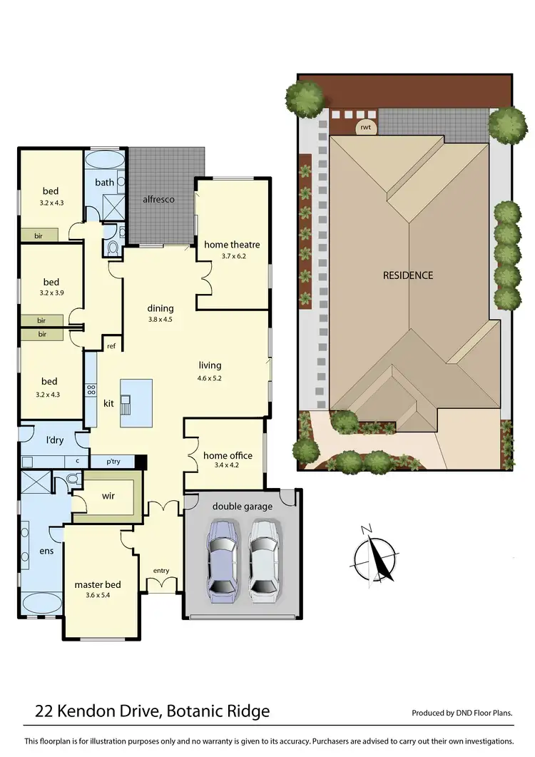 Floorplan of Homely house listing, 22 Kendon Drive, Botanic Ridge VIC 3977