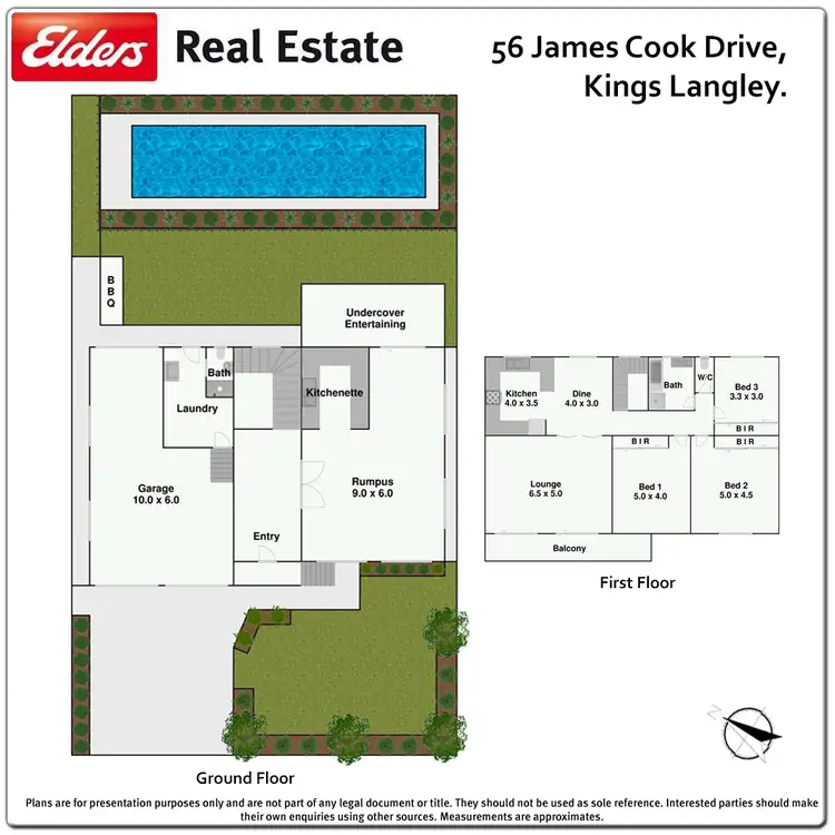 Floorplan of Homely house listing, 56 James Cook Drive, Kings Langley NSW 2147