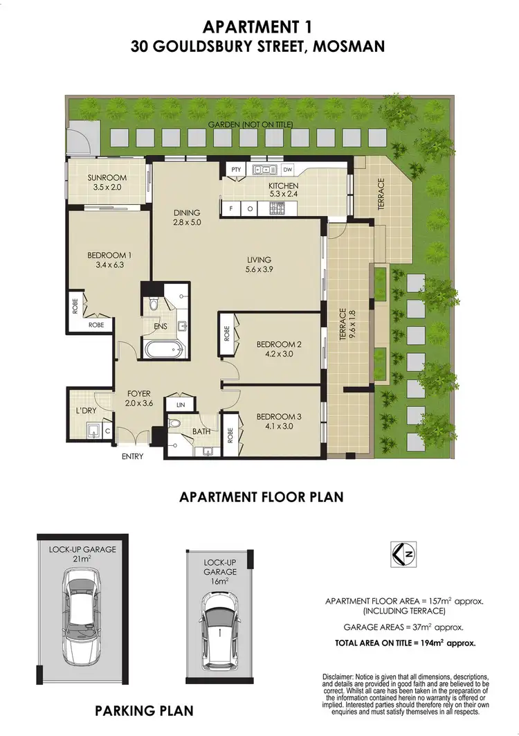 Floorplan of Homely apartment listing, 1/30 Gouldsbury Street, Mosman NSW 2088