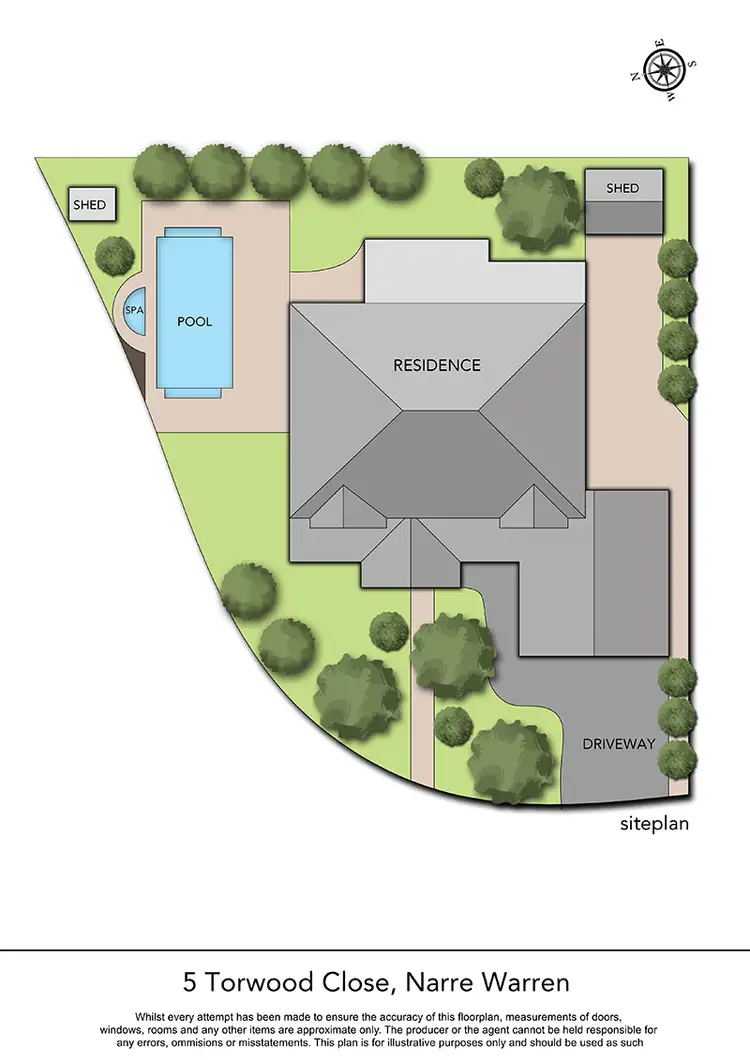 Floorplan of Homely house listing, 5 Torwood Close, Narre Warren VIC 3805