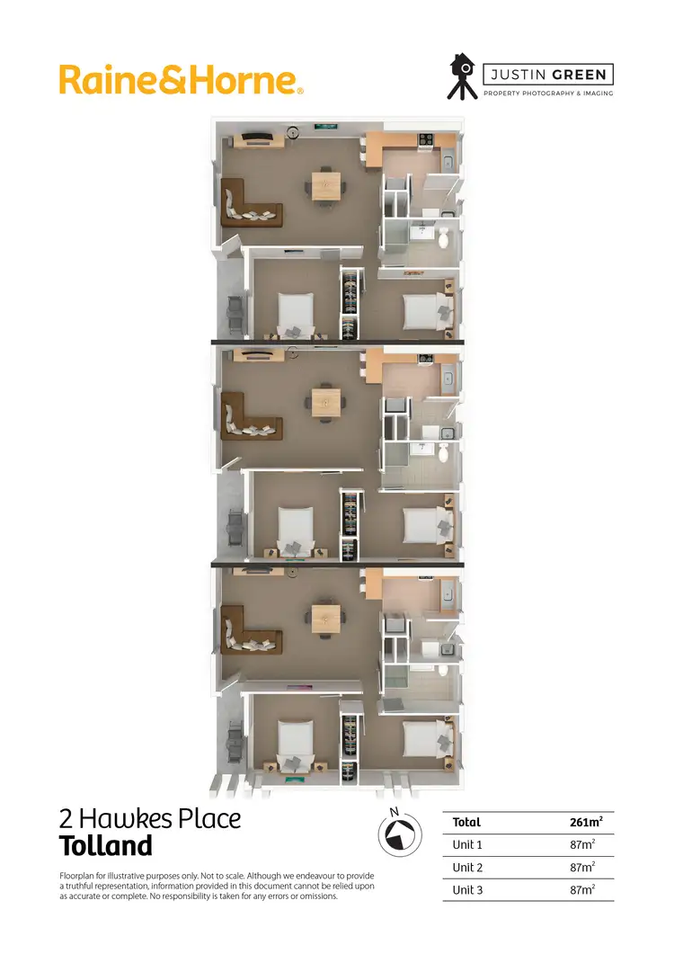 Floorplan of Homely house listing, 1-3, 2 Hawkes Place, Tolland NSW 2650
