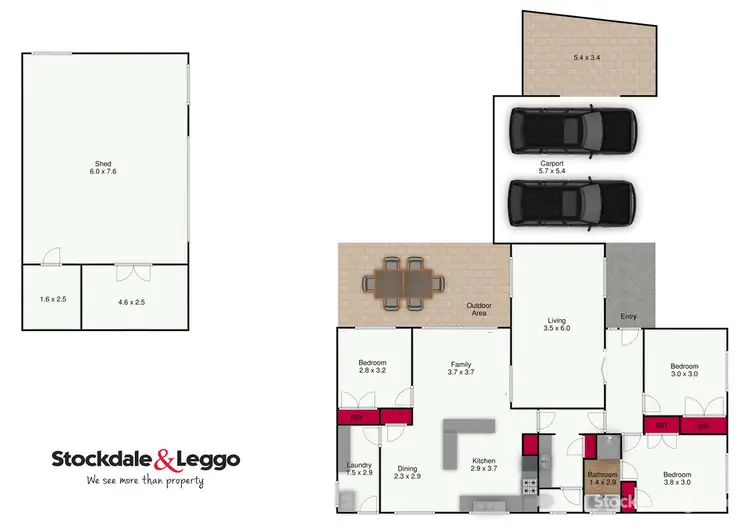 Floorplan of Homely house listing, 44 Phillip Street, Traralgon VIC 3844