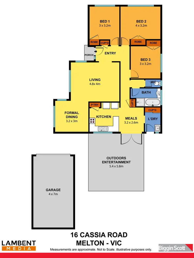 Floorplan of Homely house listing, 16 Cassia Road, Melton VIC 3337
