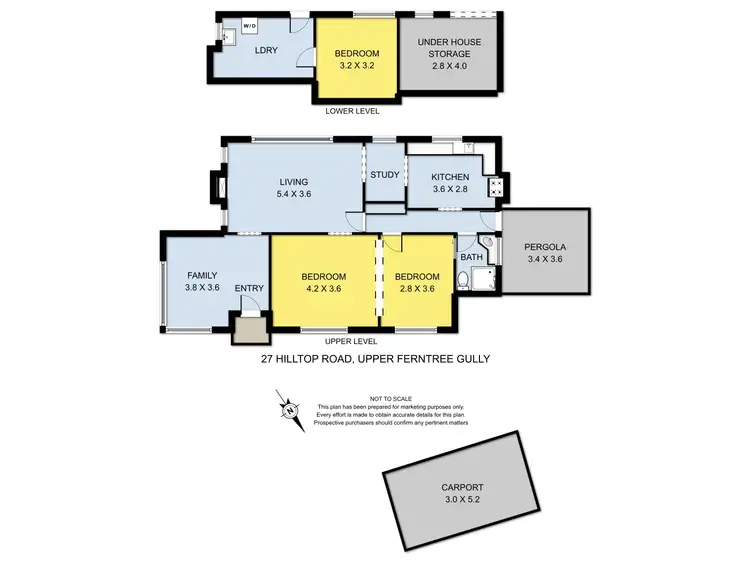 Floorplan of Homely house listing, 27 Hilltop Road, Upper Ferntree Gully VIC 3156