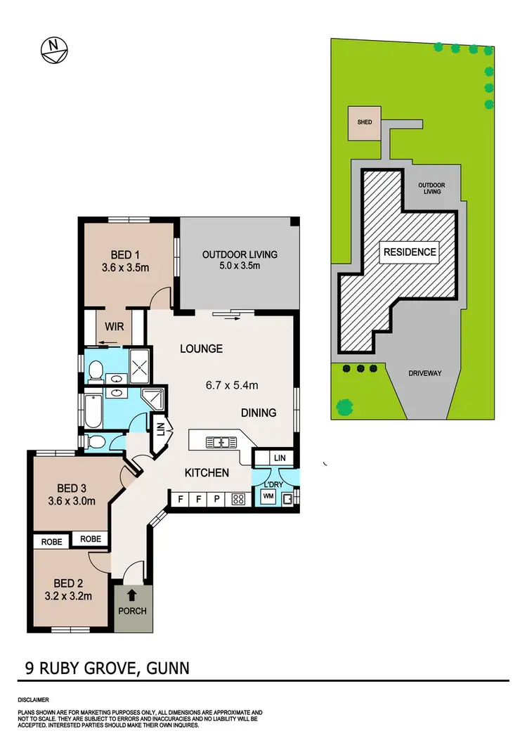 Floorplan of Homely house listing, 9 Ruby Grove, Gunn NT 832