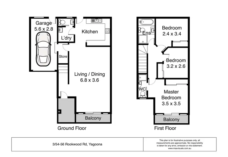 Floorplan of Homely townhouse listing, 3/54-56 Rookwood Road, Yagoona NSW 2199