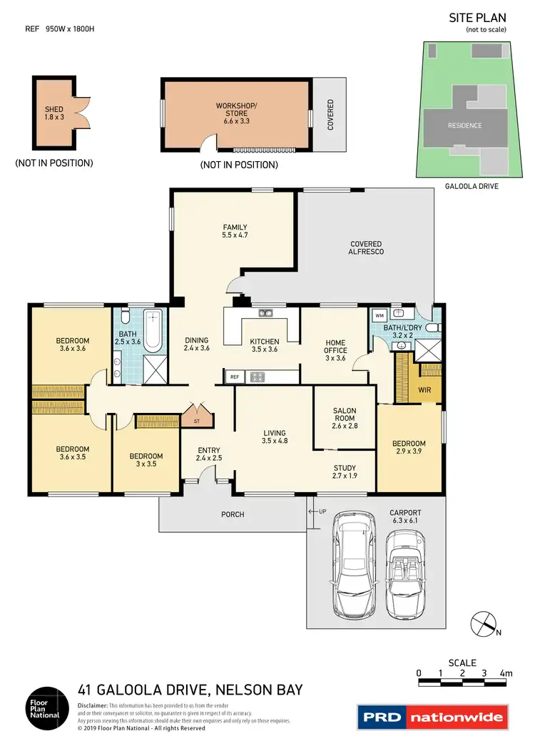 Floorplan of Homely house listing, 41 Galoola Drive, Nelson Bay NSW 2315