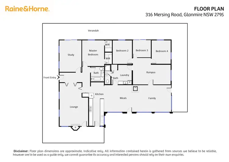 Floorplan of Homely house listing, 316 Mersing Road, Glanmire NSW 2795