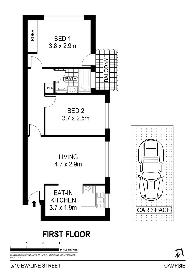 Floorplan of Homely apartment listing, 5/10 Evaline Street, Campsie NSW 2194