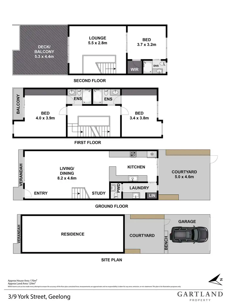 Floorplan of Homely house listing, 3/9 York Street, Geelong VIC 3220