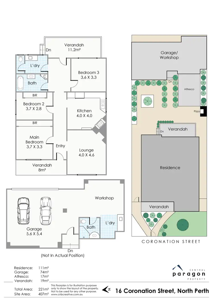 Floorplan of Homely house listing, 16 Coronation Street, North Perth WA 6006