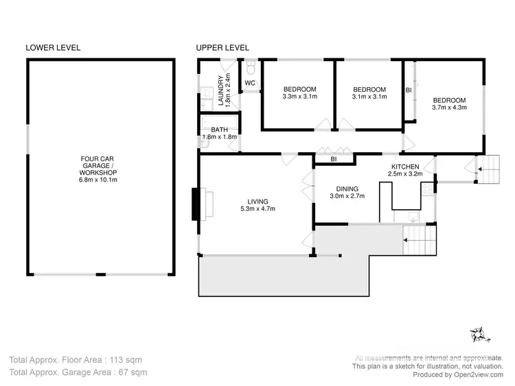 Floorplan of Homely house listing, 22 Barclay Crescent, Rosetta TAS 7010