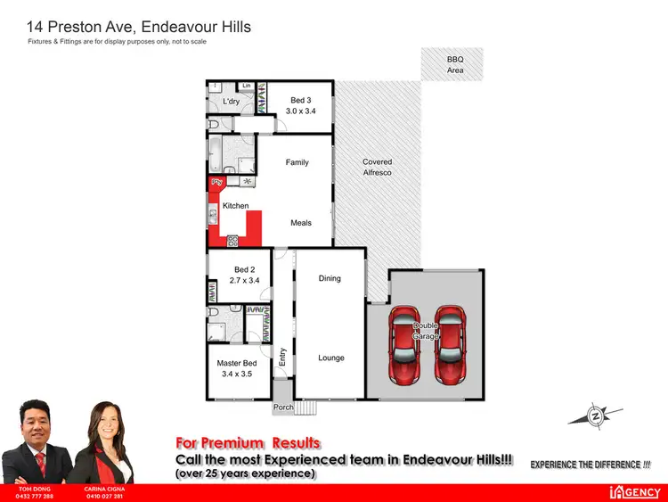 Floorplan of Homely house listing, 14 Preston Ave, Endeavour Hills VIC 3802