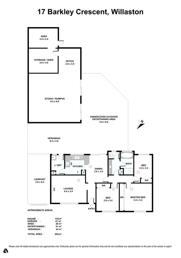 Floorplan of Homely house listing, 17 Barkley Crescent, Willaston SA 5118